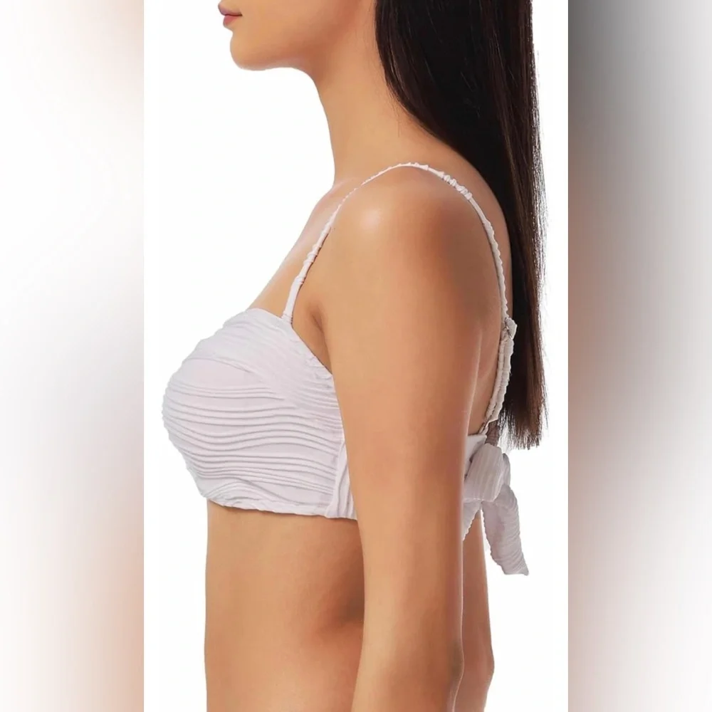 Lucky Women's Love Wave Bralette Bikini Top, Adjustable, Tie Back - Picture 2 of 9